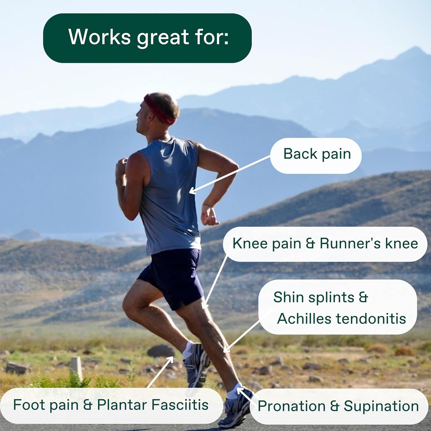 Fulton Men's Shock Absorbing Insoles with High Impact Arch Support - Custom Molding Cork Inserts Alleviate Plantar Fasciitis & Foot Fatigue- Athletic Running Insoles for Men (Men's Size 12.5-13)