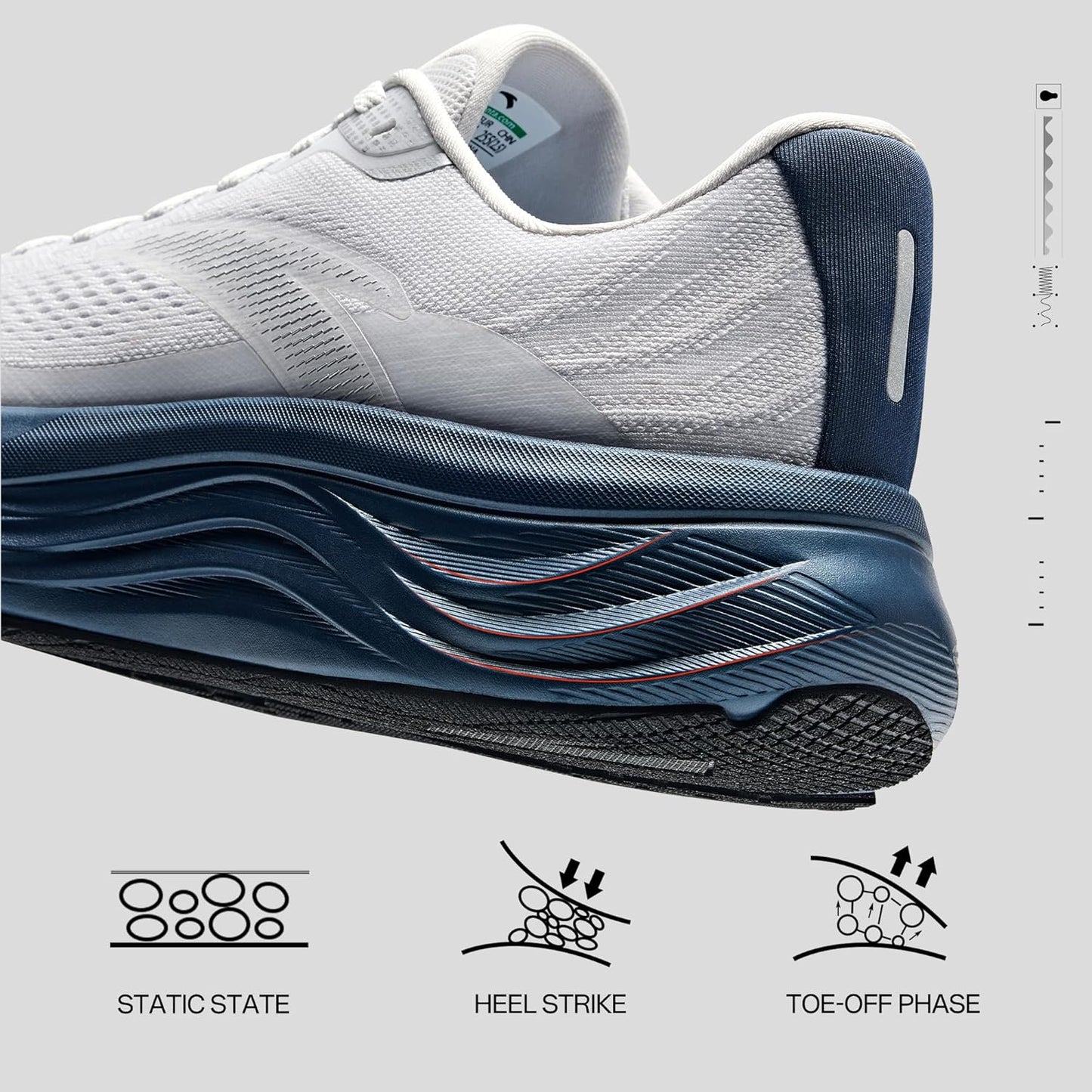 Men’s PG7 Running Shoes Cushioning Comfortable Breathable Athletic Workout Gym Cross Trainer Sports Sneakers