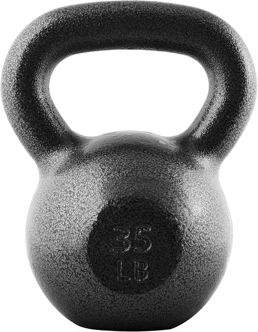 WF Athletic Supply Hammerstone Painted Cast Iron Kettlebells, Home & Gym Equipment, Great for Strength Training, Full Body Workout & Crossfit Training, Color & Size Options Available in 10-80 Pounds