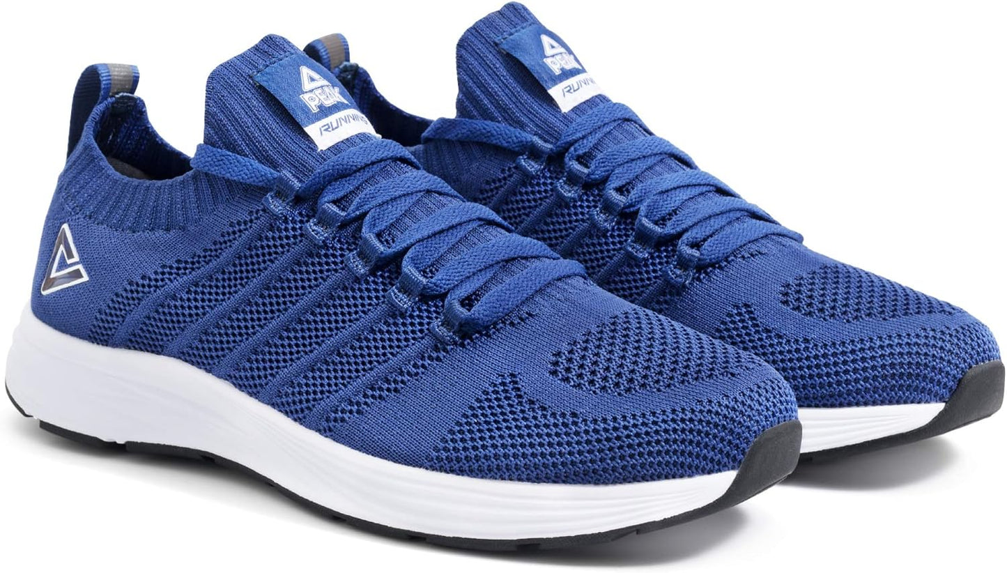 PEAK Mens Lightweight Walking Shoes Comfortable Slip On Sports Sneakers for Tennis, Gym, Running, Casual Workout