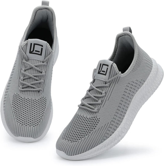 LCGJR Men's Running Shoes Ultra Lightweight Breathable Comfortable Walking Shoes Casual Fashion Sneakers Mesh Workout Shoes
