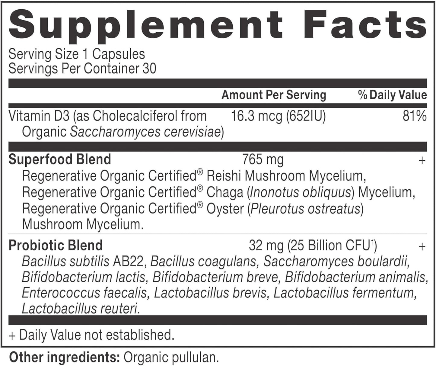 Ancient Nutrition Regenerative Organic Certified Probiotics for Women, Probiotics Women’s Once Daily, for Healthy Digestion and Immune System Function Support, 25 Billion CFUs* Per Serving, 30 Count