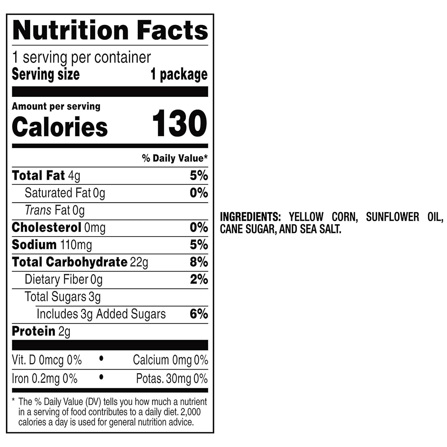 PopCorners Popped Corn Snacks, Kettle Corn, 1 Ounce (Pack of 20) (Packaging May Vary)