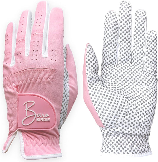Left Hand Golf Gloves Women 2 Pack Girl Ladies Sports Silicon Non-Slip Extra Grip All Weather Season Tennis