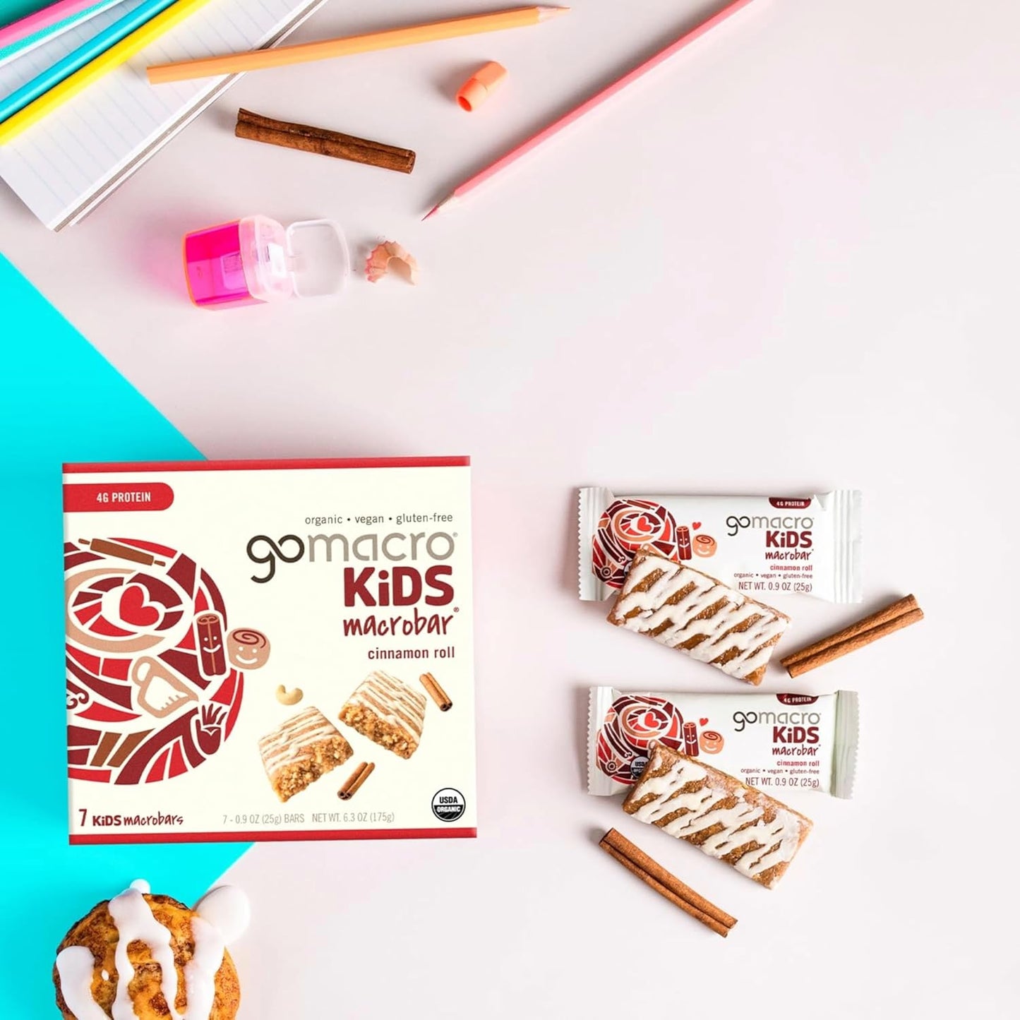 GoMacro Kids MacroBar – 5 Flavor Assortment - (0.90 Ounce Bars, 28 Count)