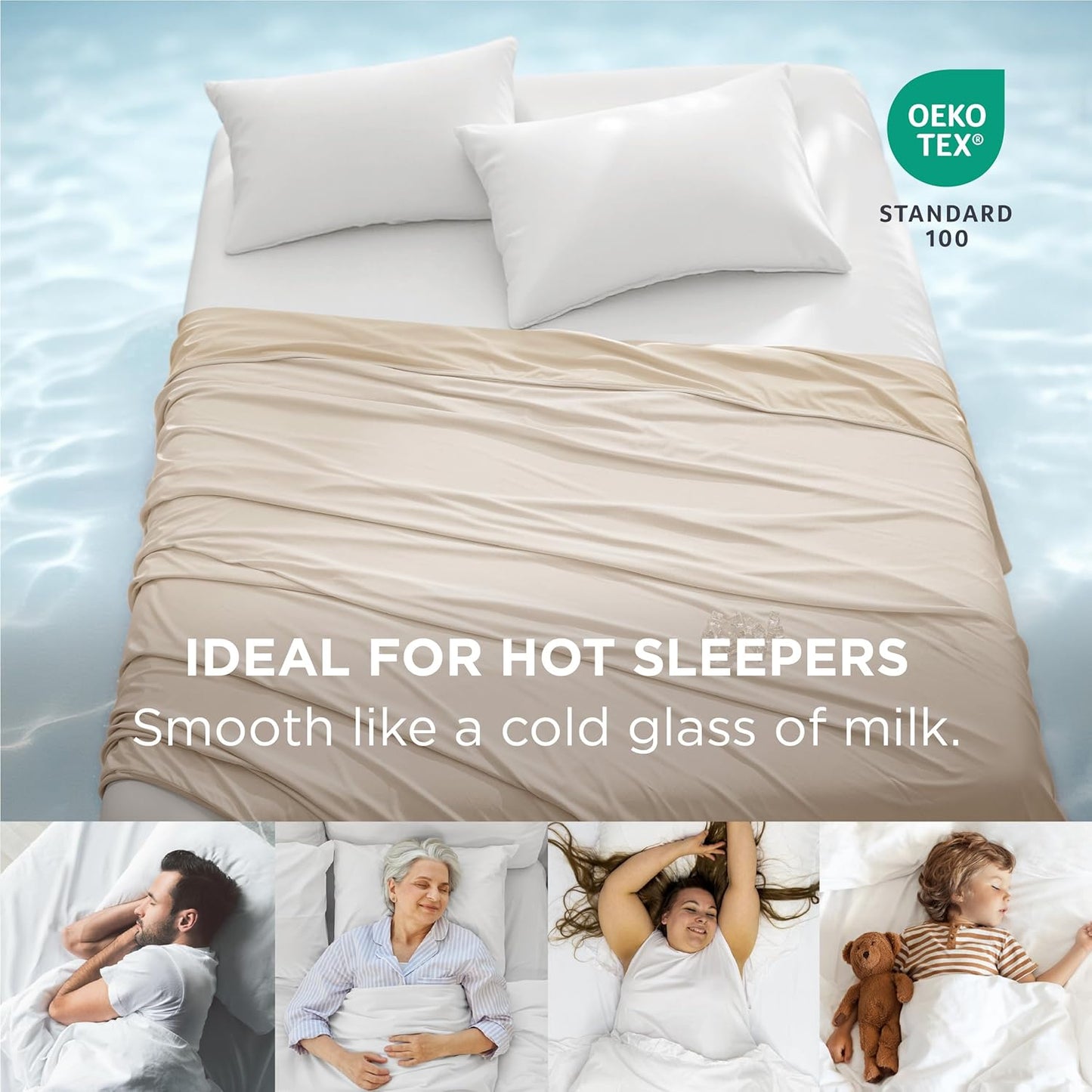 Bedsure Summer Cooling Blanket Queen Size for Hot Sleepers with Sports Mesh Design, Arc-Chill Q-Max 0.4 Lightweight Breathable Ice Cold Blanket for Night Sweats, 90 x 90 Inches, Mesh Beige