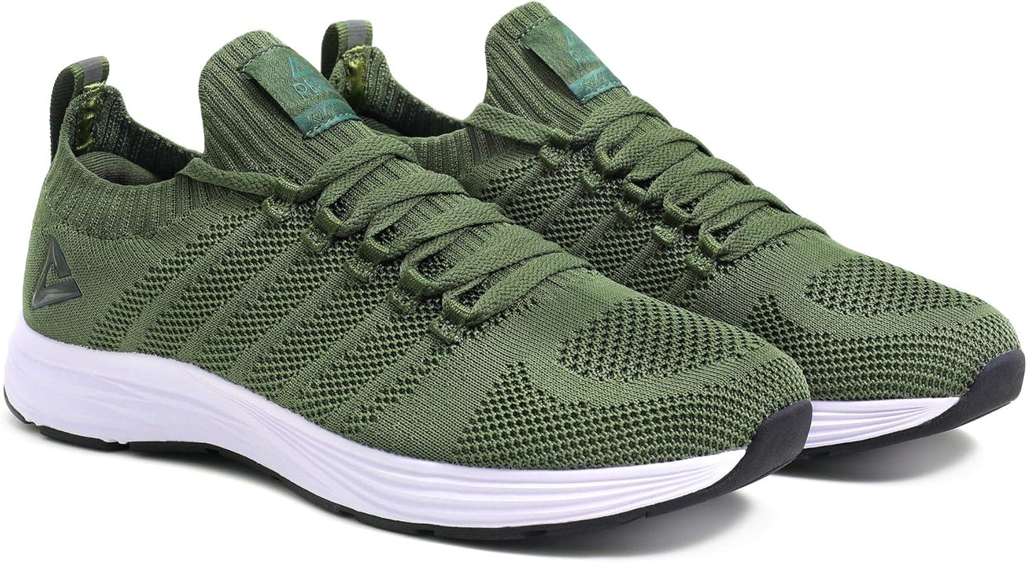 PEAK Mens Lightweight Walking Shoes Comfortable Slip On Sports Sneakers for Tennis, Gym, Running, Casual Workout