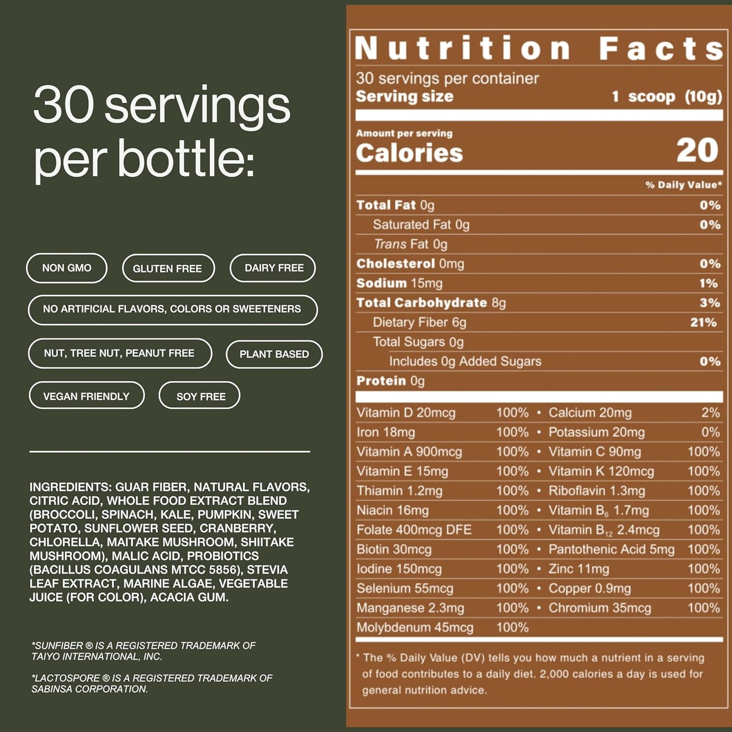 B.WILD Plant-Based Multivitamin Drink Mix – Bold Fruit Punch Flavor with Prebiotics, Probiotics & Adaptogens for Gut Health & Stress Support – 30 Servings – Vegan, Gluten-Free