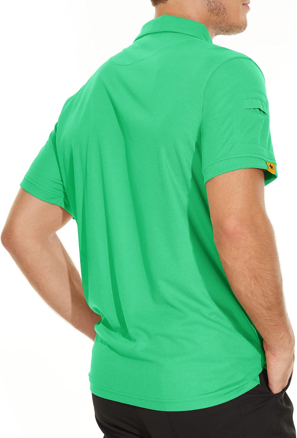 V VALANCH Mens Polo Shirts Short Sleeve Moisture Wicking Golf Polo Athletic Collared Shirt Tennis T-Shirt Tops