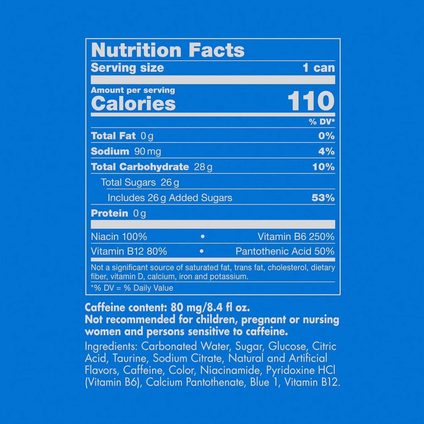 Red Bull Sea Blue Edition Energy Drink, Juneberry, with 80mg Caffeine plus Taurine & B Vitamins, 8.4 Fl Oz, Pack of 4 Cans