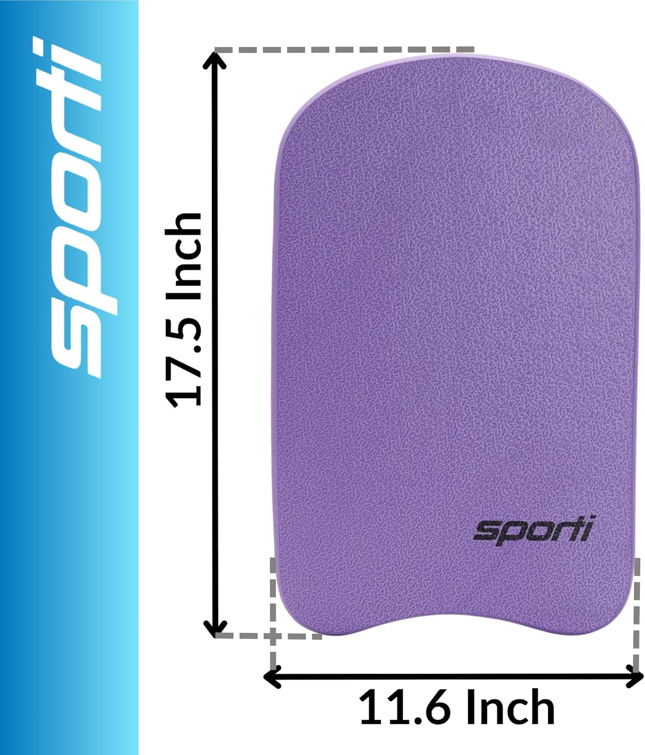 Sporti Adult Kickboard for Swim Training - Swimming Kickboard for Men Women, Water Board for Adult, Swimming Training Aid