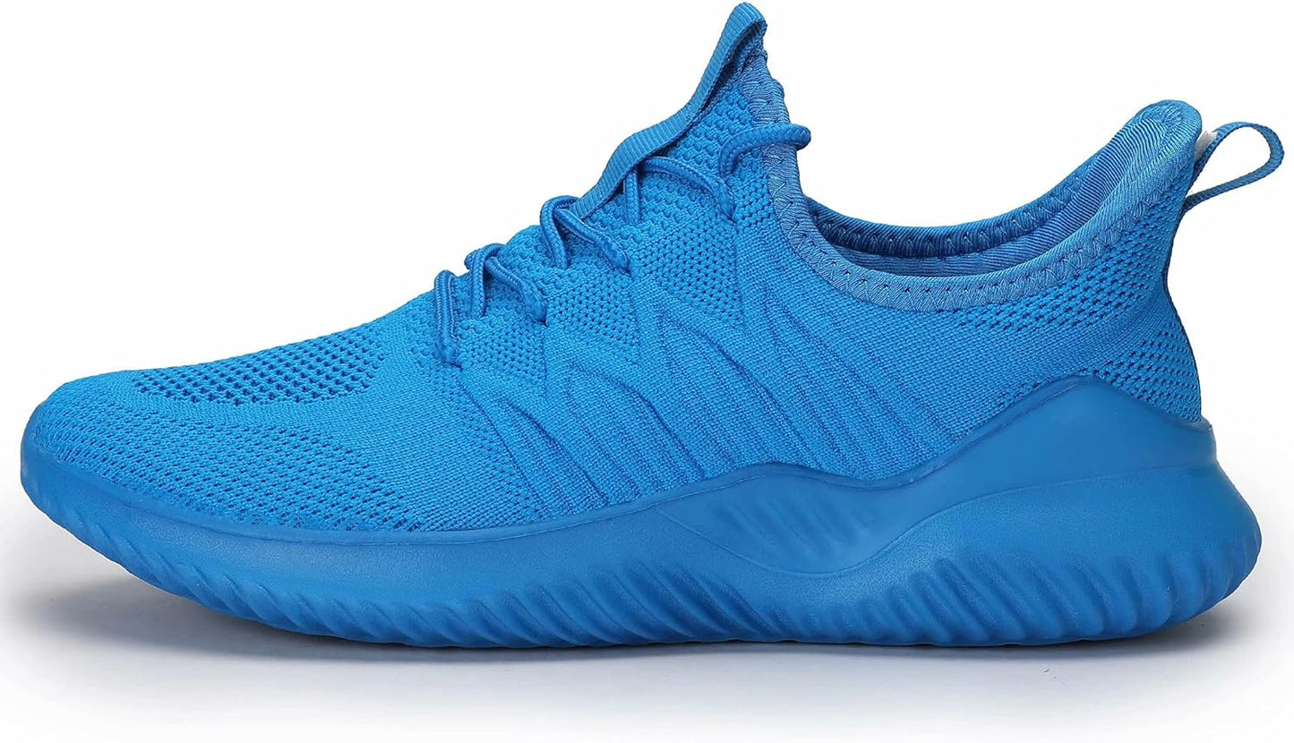 Mens Slip On Running Shoes Athletic Walking Trainers Lightweight Breathable Mesh Tennis Sneakers