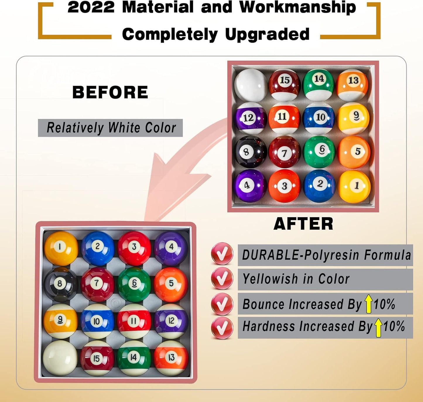 Billiard Balls Set 16 Pool Table Balls