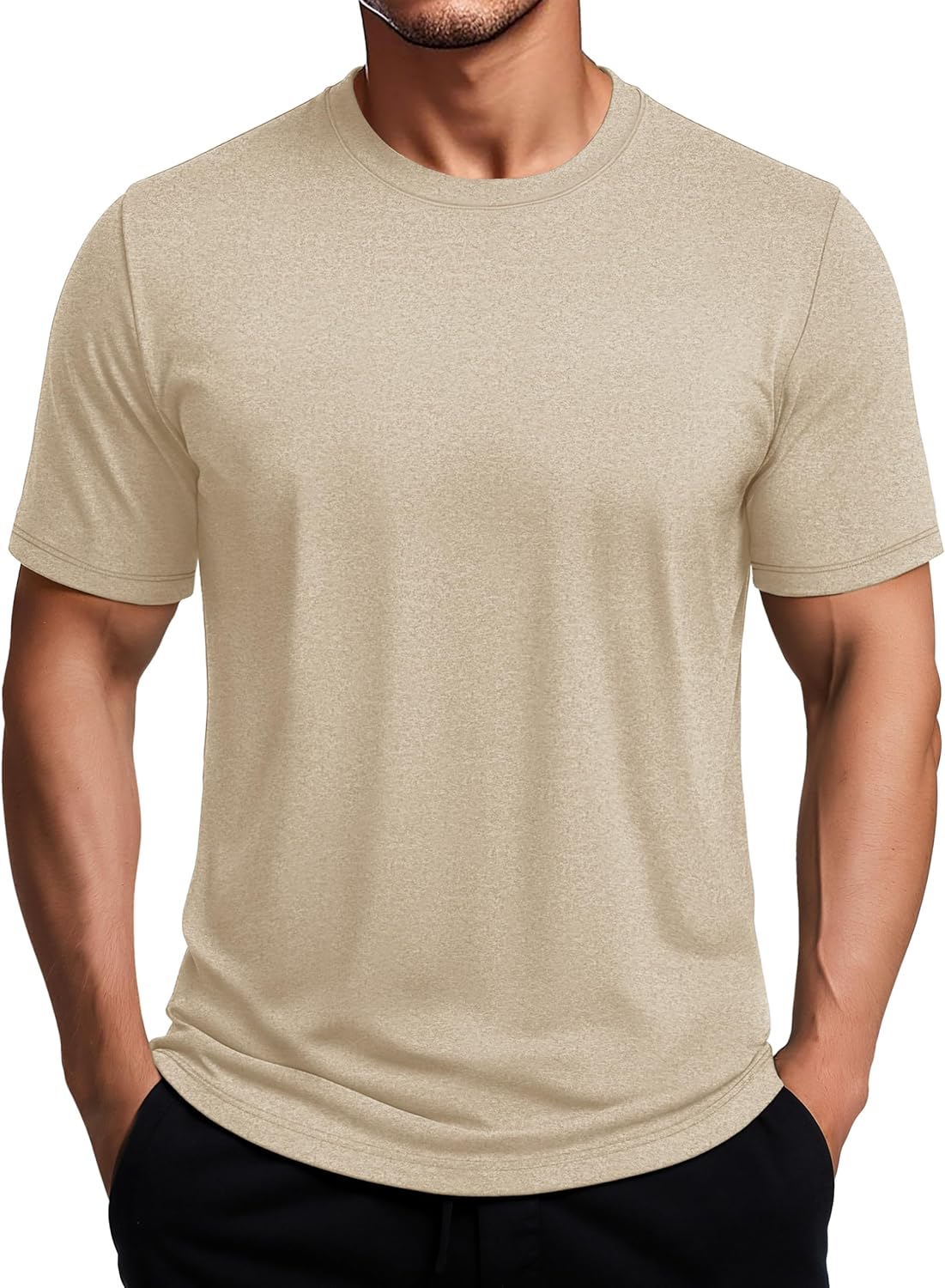 MAGCOMSEN Men's Dry Fit Workout Shirts Short Sleeve Tee Shirts Moisture Wicking Athletic Running Performence Tshirts