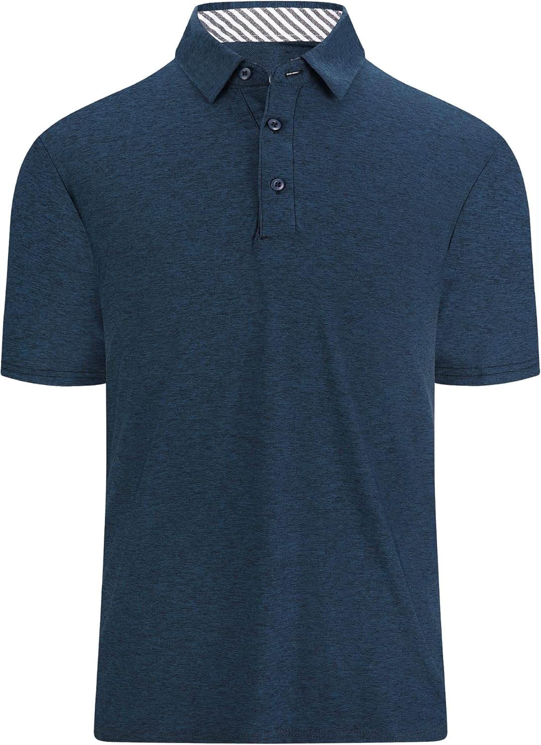 WARHORSEE Golf Polo Shirts for Men Short Sleeve Wrinkle Free 4 Way Stretch Moisture Wicking Performance Collared Tshirts