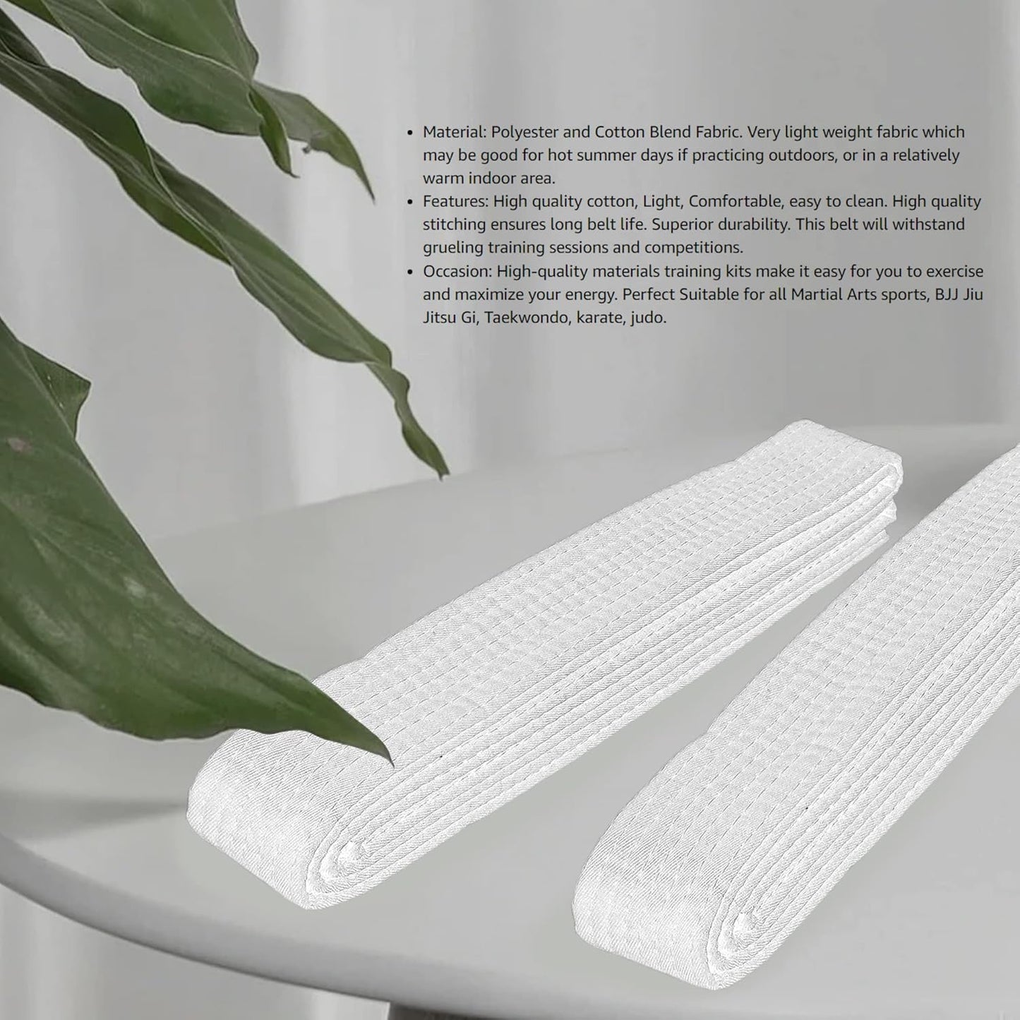 8.6ft Long Soft Belt for Martial Arts Karate Taekwondo Judo