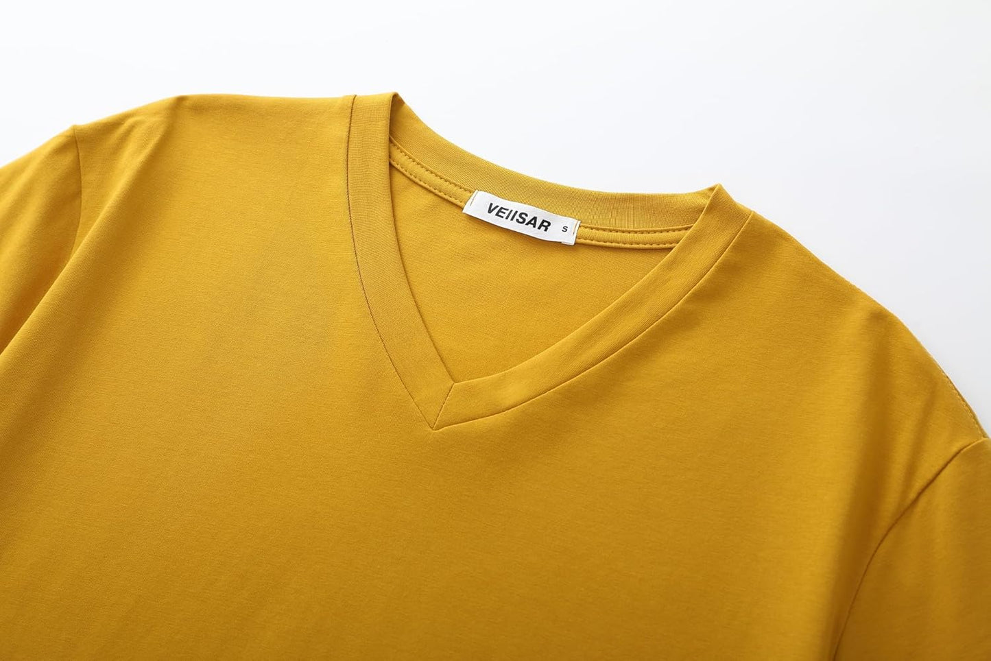 VEIISAR Premium V Neck T Shirts for Men - Modern Fitted Tees Vneck Undershirts
