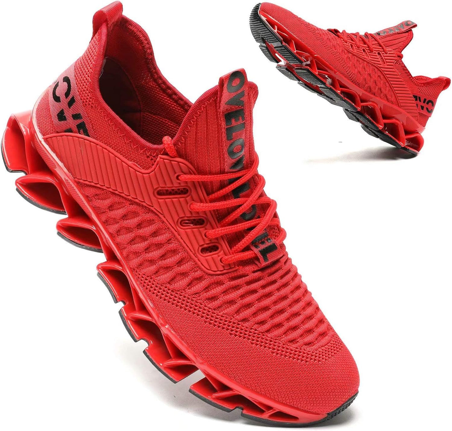 Vooncosir Men's Fashion Sneakers Breathable Mesh Running Shoes Blade Non Slip Soft Sole Casual Athletic Walking Shoes