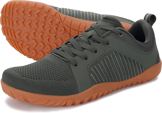 WHITIN Men's Barefoot Trail-Running Shoes | Wide Toe-Box | Zero-Drop Sole | Optimal Traction