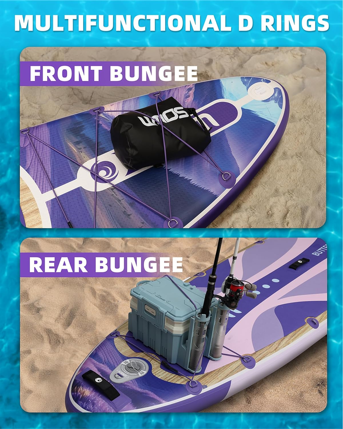 Inflatable Paddle Boards 11'x33'', Stand Up SUP Paddle Board Inflatable for Adults Youth, Extre Wide & Non-Slip Sup of All Skill Levels