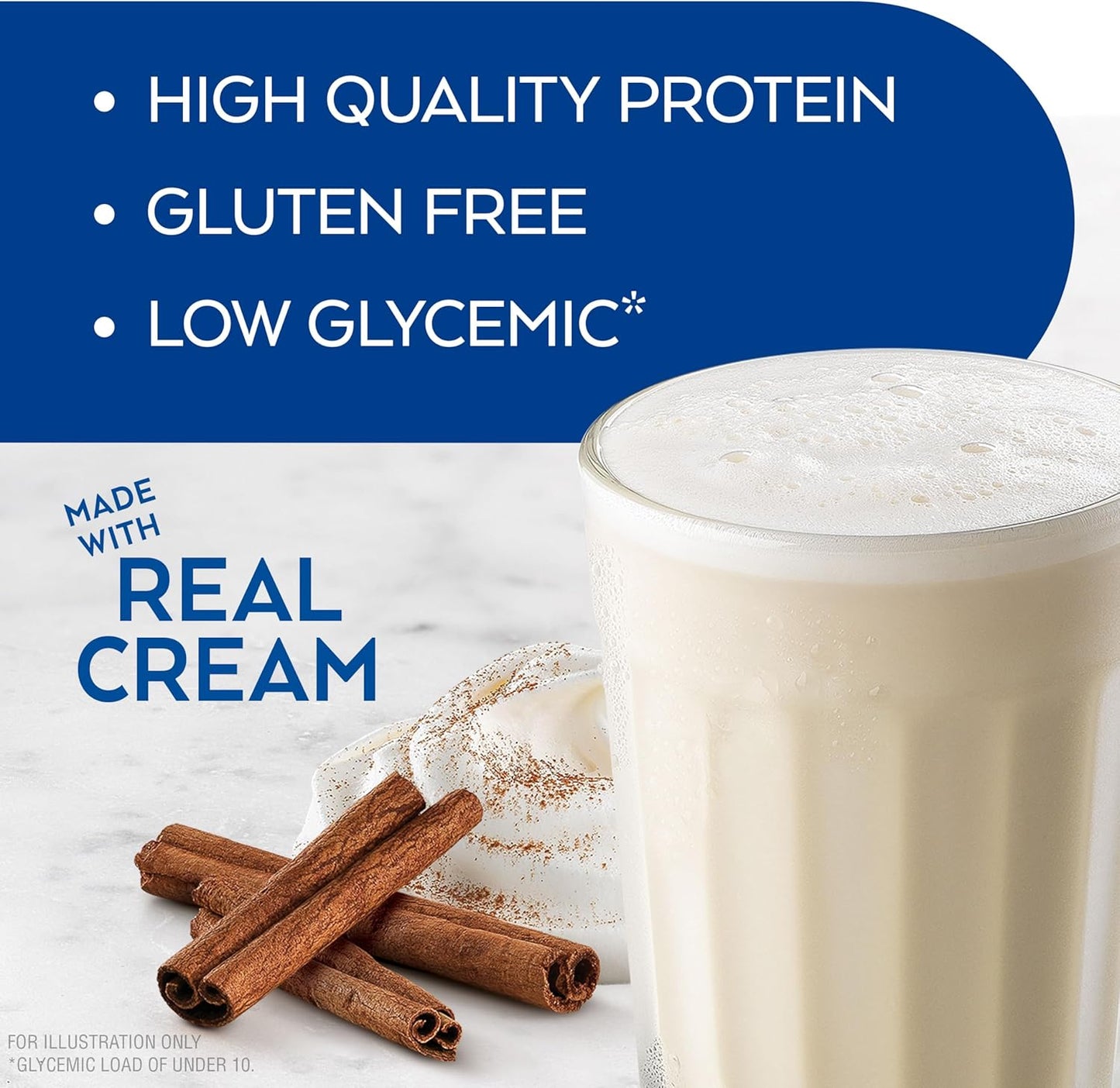 Atkins Creamy Cinnamon Swirl Protein Shake, 15g Protein, Low Glycemic, 2g Net Carb, 1g Sugar, Keto Friendly, 12 Count