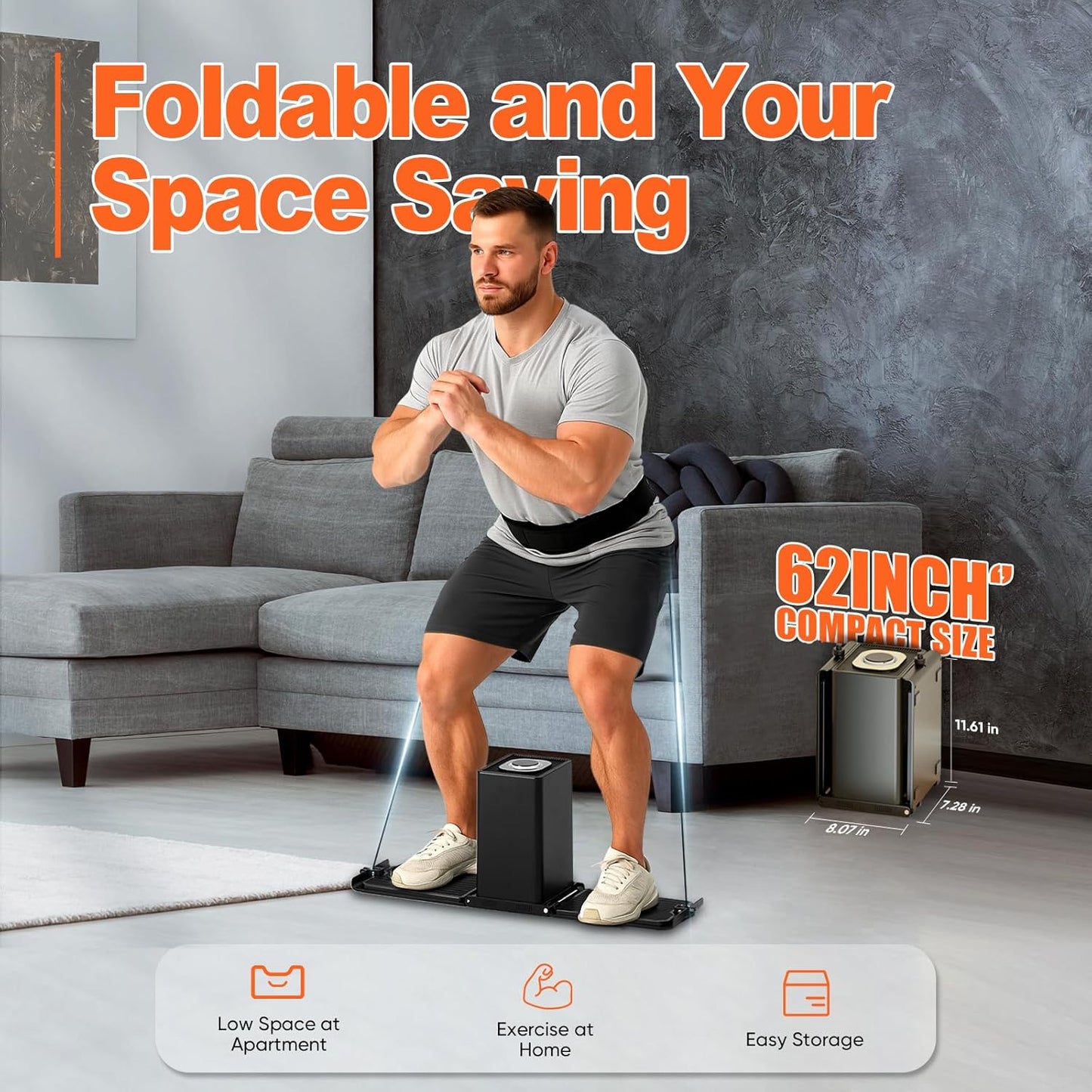 SR3 Pro Smart Home Gym Equipment,Portable Cable Machine for Home Workout ,Max 180lbs Resistance All-in-One Full Body Strength Trainer with Ambient Light