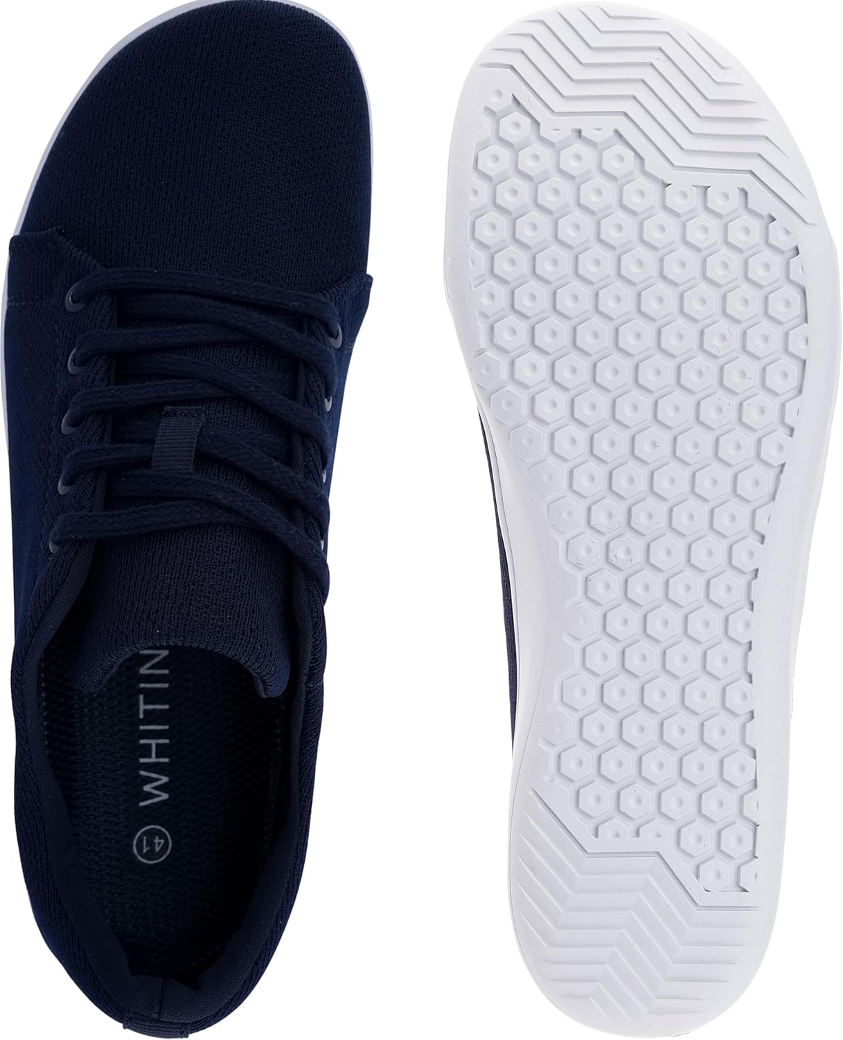 WHITIN Men's Wide Minimalist Barefoot Sneakers | Zero Drop Sole | Optimal Relaxation