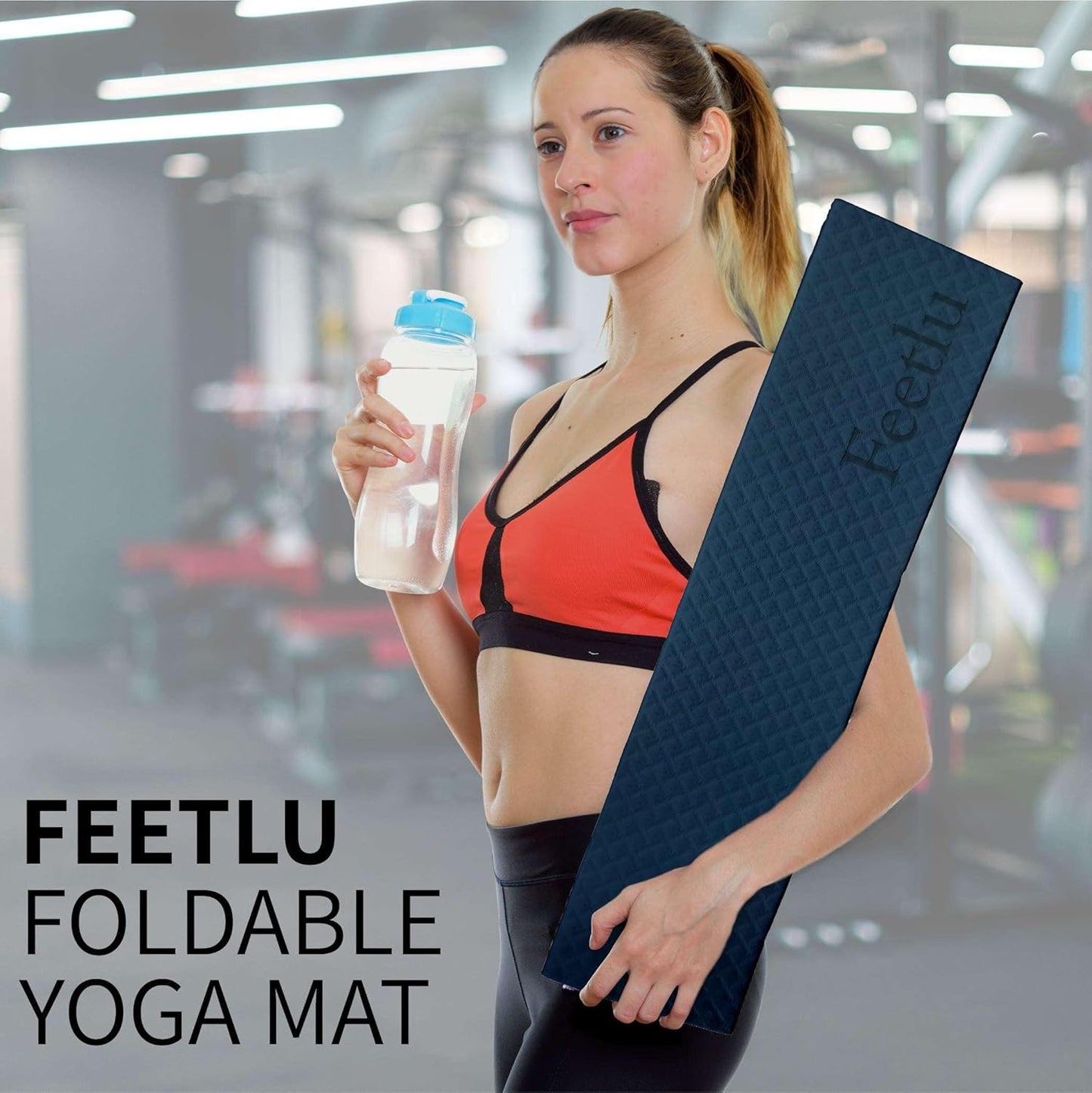 Foldable Yoga Exercise Mat – Lightweight, Anti-Slip, and Easy to Store for Yoga, Pilates, Home Workouts, and Floor Exercises