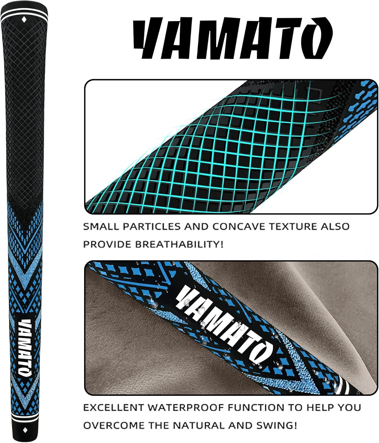 Yamato Innovative Golf Grips 13 Pack Midsize/Standardsize Golf Club Grips, All-Weather Firm Control And High Performance Grips Provides Superior Comfort And Responsiveness,4 colors Available