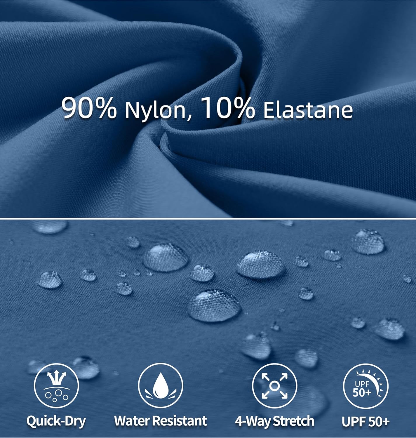 Women's Hiking Pants Quick Dry Lightweight Cargo Pants UPF 50 Water Resistant Zipper Pockets for Golf Travel Work Camping