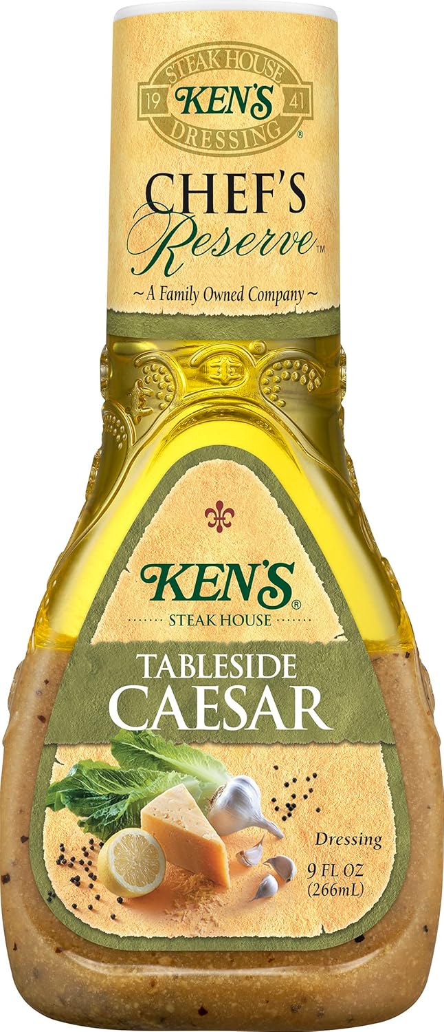 Ken's Steak House Chef's Reserve Tableside Caesar Dressing 9 Ounce (Pack of 1)