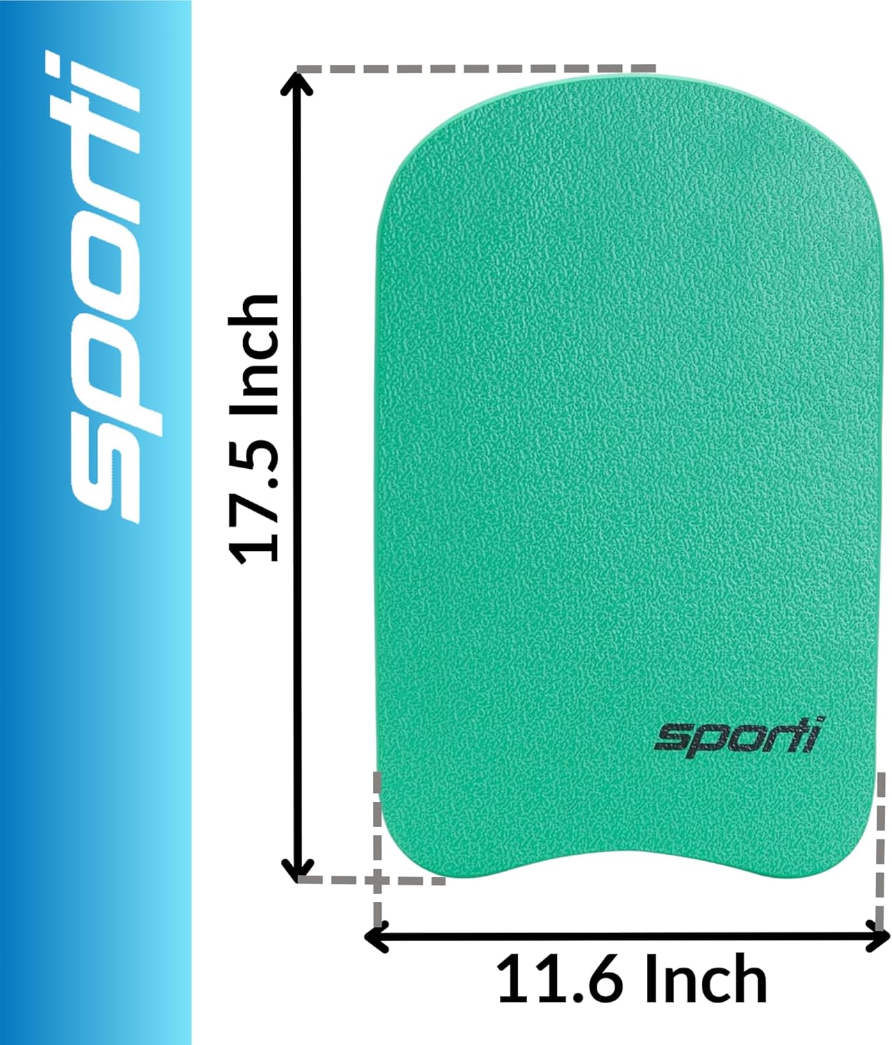 Sporti Adult Kickboard for Swim Training - Swimming Kickboard for Men Women, Water Board for Adult, Swimming Training Aid