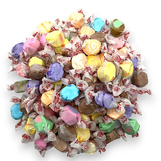 Klub Bulk Gourmet Salt Water Taffy Candy – 1.5 lbs Assorted Flavors Individually Wrapped, Perfect for Parties and Events – Premium Salt Water Taffy, Peanut Free and Gluten Free(24 oz)