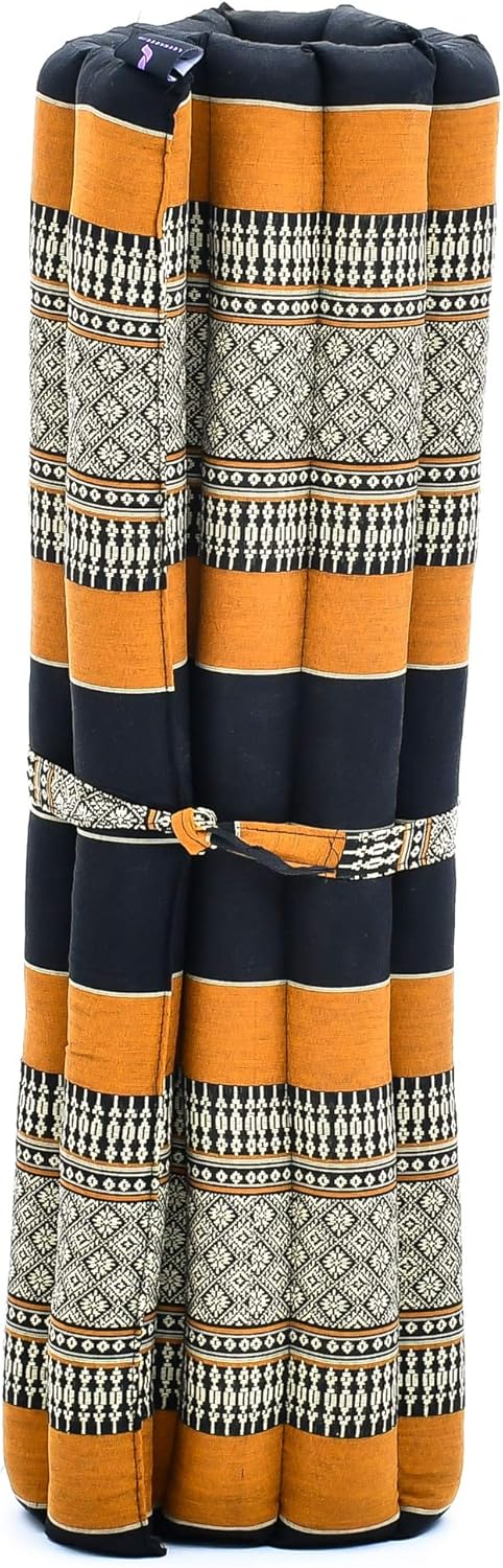 Leewadee Zabuton Seating Cushion – Square Floor Seat for Meditation Exercises, Light Yoga Mat Filled with Kapok