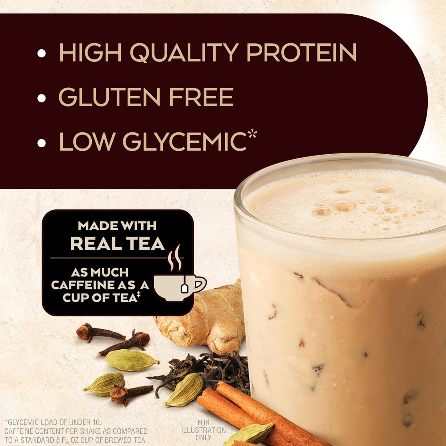 Atkins Chai Tea Latte Protein Shake with 15g Protein, 3g Net Carb, 1g Sugar + Atkins Peanut Butter Protein Wafer Crisps with 10g Protein, 4g Net Carb, 1g Sugar, 5 Count