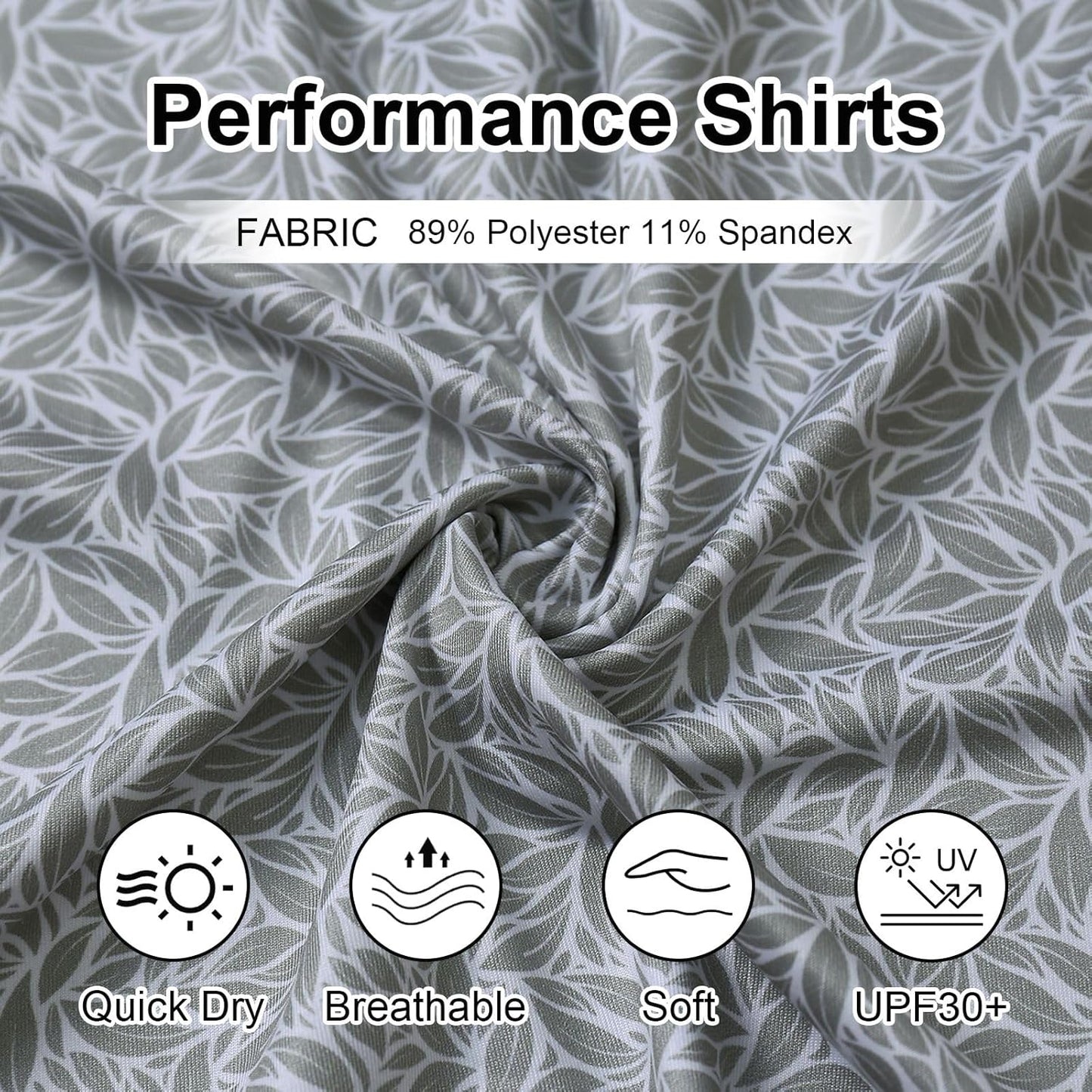 Golf Shirts for Men - Moisture Wicking Short Sleeve Performance Sport Casual Striped Collared Mens Polo Shirt