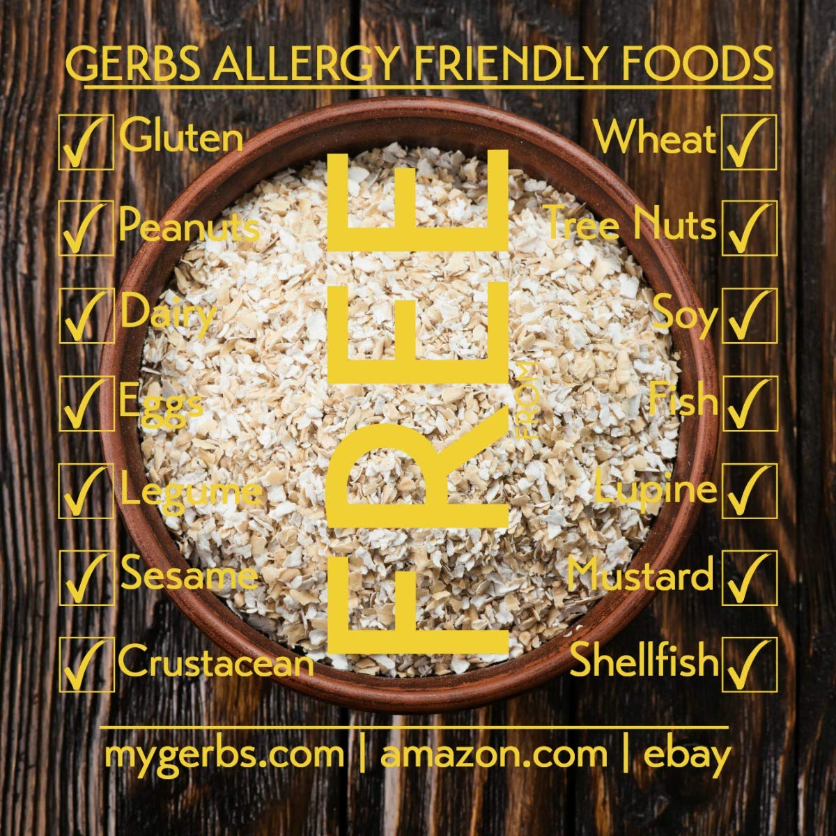 Gerbs Gluten-Free Instant Oats 4 lbs. | Carefully Sourced, Resealable Bag | Smooth & Creamy Texture | Top 14 Allergen-Free