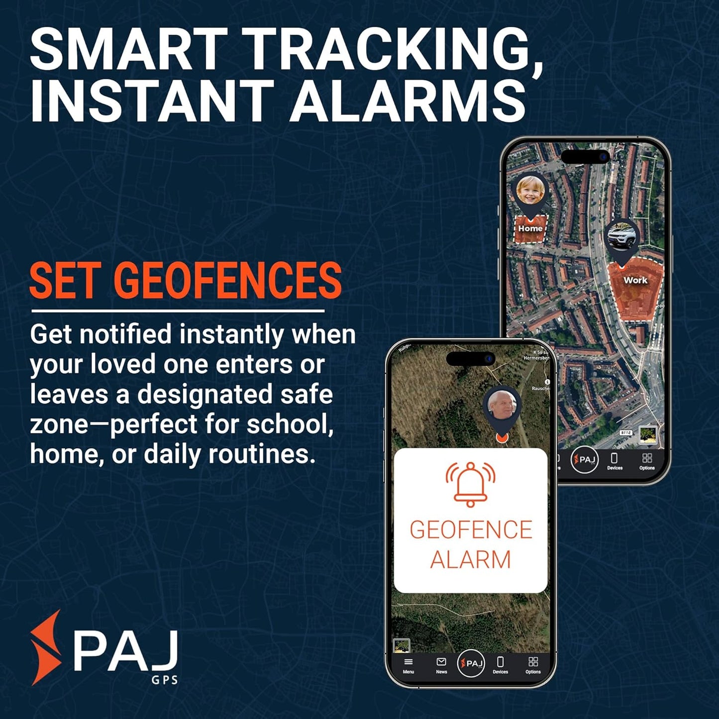 PAJ GPS Easy Finder 4G – GPS Tracker for Kids, Seniors/Elderly & Loved Ones – Real-Time Location Tracker Device, SOS/Emergency Button, Voice Messages, Up to 14 Days Battery - Subscription Required