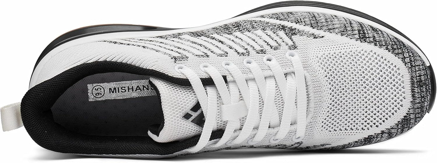 Mishansha Running Shoes for Men Sneakers Air Cushion Walking Shoes Comfortable Tennis Shoes Breathable Trail Running Shoes US Men 7.5-15