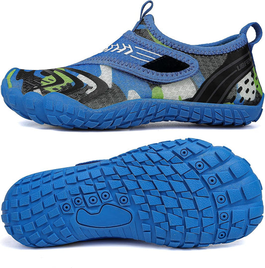 UBFEN Water Shoes for Kids Boys Girls Aqua Socks Barefoot Beach Sports Swim Pool Quick Dry Lightweight Toddler Little Big Kid