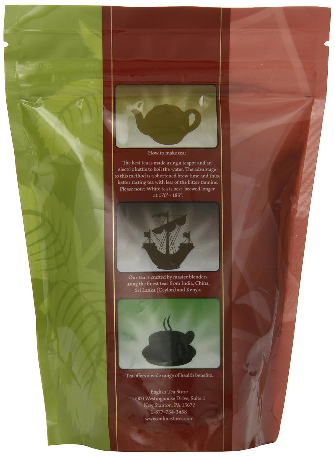 English Tea Store Loose Leaf, Darjeeling White Tips White Tea Pouches, 2 Ounce