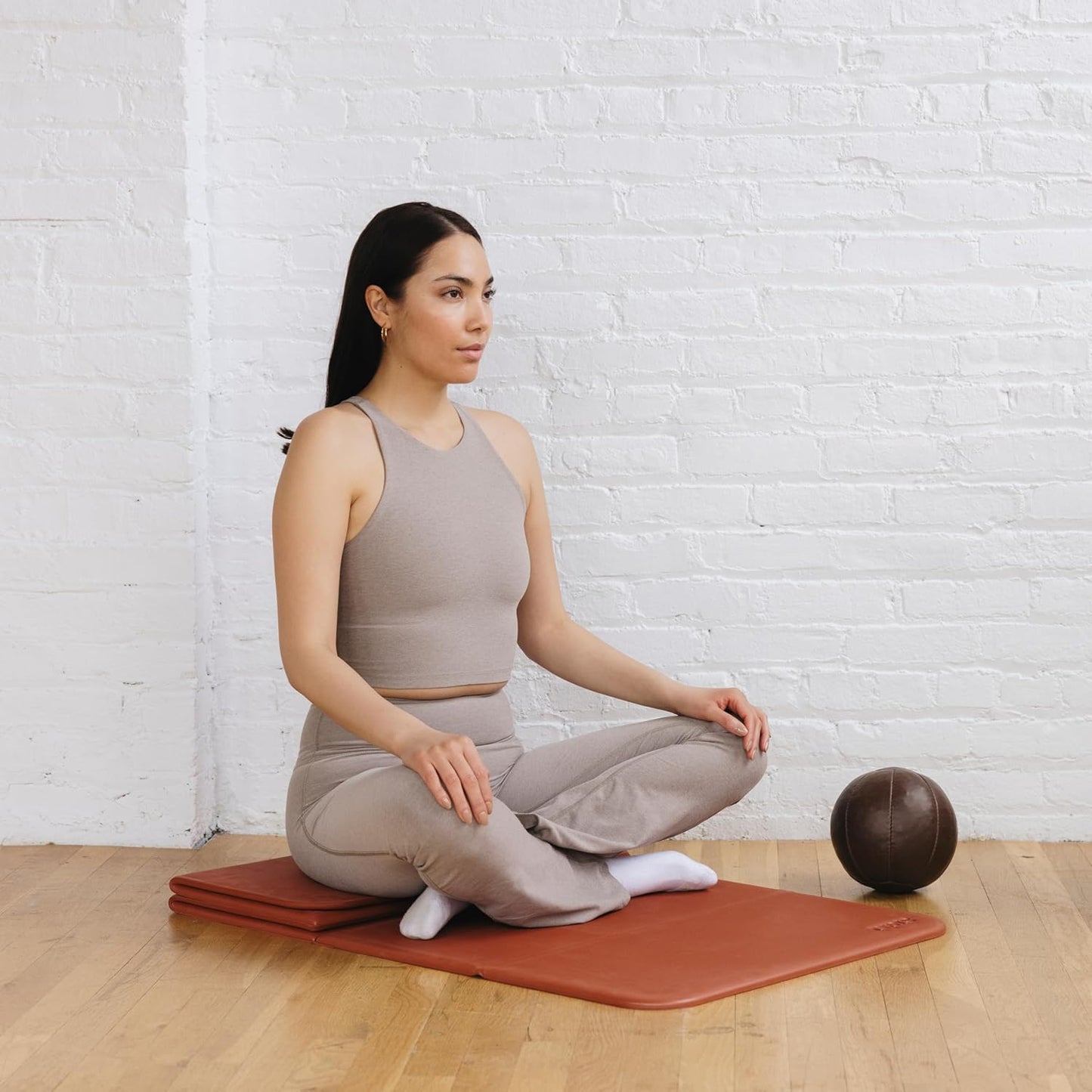 Foldable Multi-Purpose Fitness & Yoga/Pilates Mat, Workout Mat with Non-Slip Surface, Portable & Lightweight, For Studio or Home Use, As Seen on Shark Tank