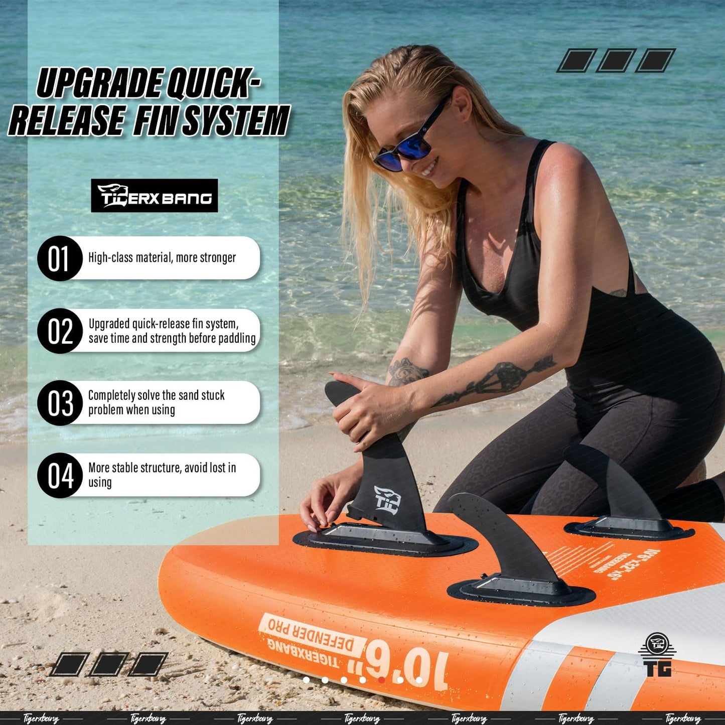 Inflatable Paddle Board with Premium SUP Board Accessories, Allround Paddle Boards for Adults/Kids,Stand Up Paddle Board Defender Collection