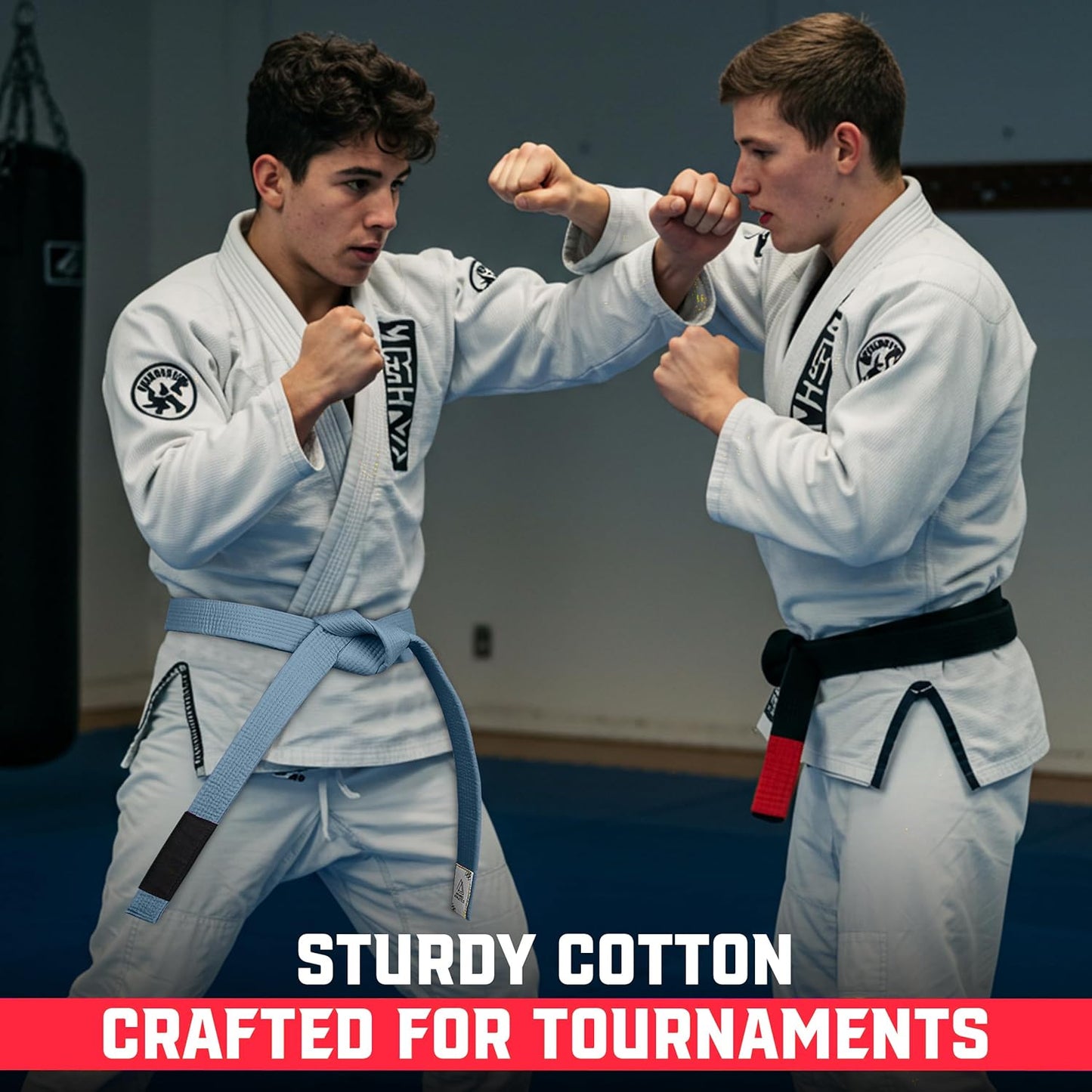 Vintage Series BJJ Belt for Men & Women Brazilian Jiu Jitsu Belt for Jiu Jitsu Gi