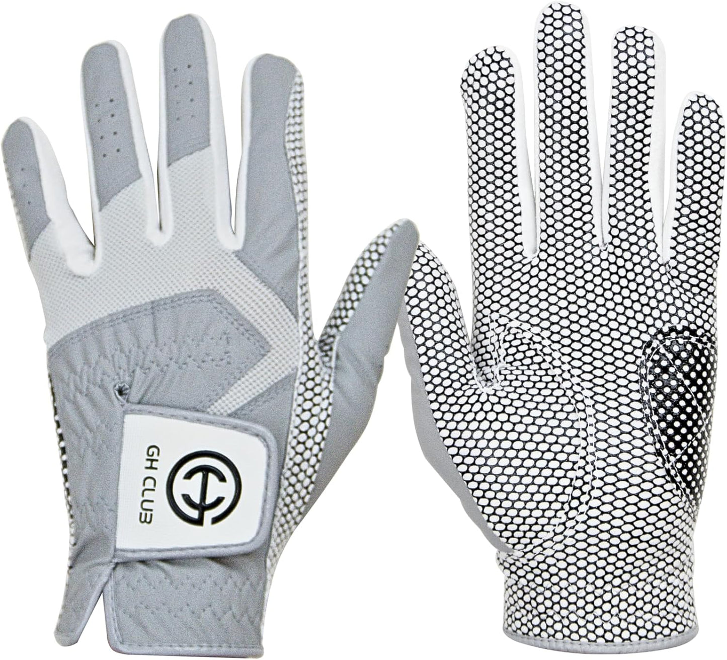 Men's Polyurethane Non-Slip Synthetic Leather Golf Gloves Two Left Hand Gloves Two Pack