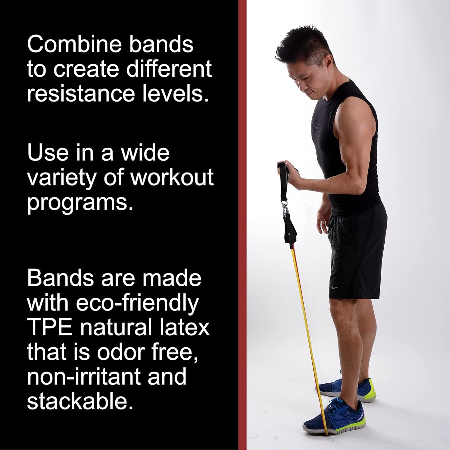 BodyForge Fabric Hip Resistance Bands & Eco-Friendly Tube Bands Sets Bundle