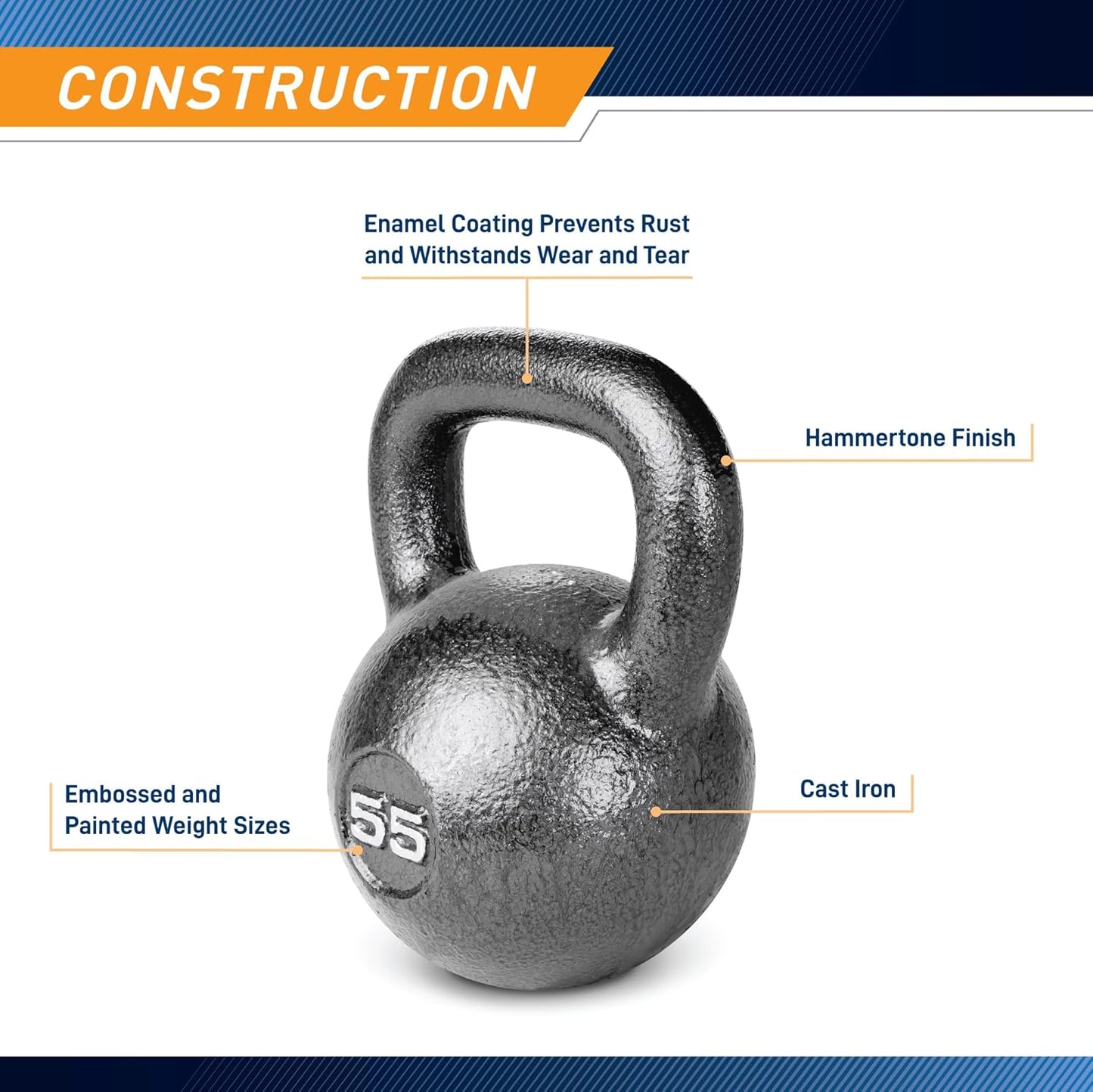 Marcy Hammertone Kettle Bells - 10 to 55 lbs. HKB Workout Weights