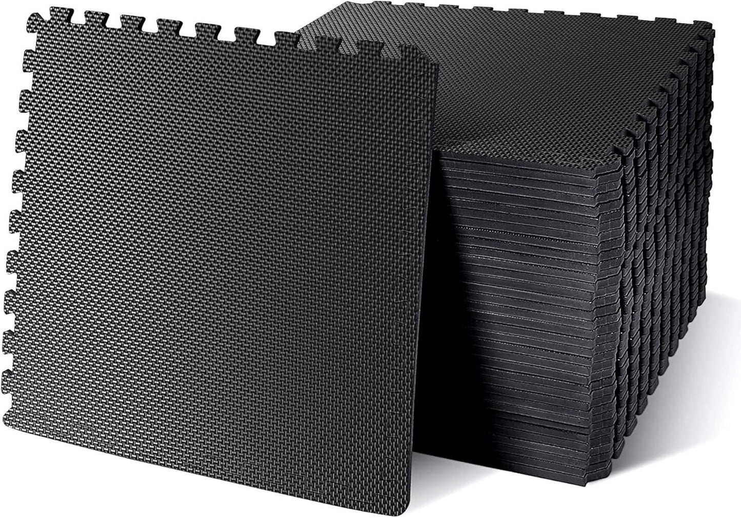 Hulkfit Puzzle Exercise Mat with EVA Foam Mat Interlocking Floor Tiles for Home Gym Mats Flooring for Garage Floor Padding for Kids Exercise Equipment Mats