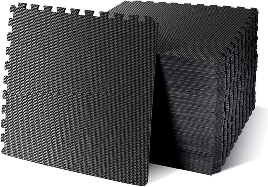 Hulkfit Puzzle Exercise Mat with EVA Foam Mat Interlocking Floor Tiles for Home Gym Mats Flooring for Garage Floor Padding for Kids Exercise Equipment Mats