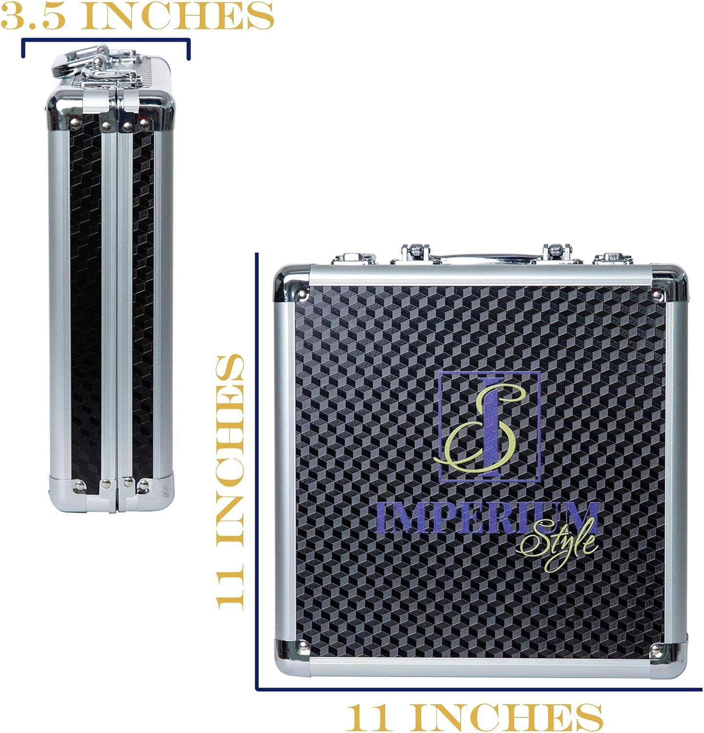 Pool Balls Billiard Set - Regulation Size - 17 Pc Professional Pool Set w/ Cue Ball and Sleek Black and Silver Case - Multi Colored - Ball Size 2.25" 57.15mm